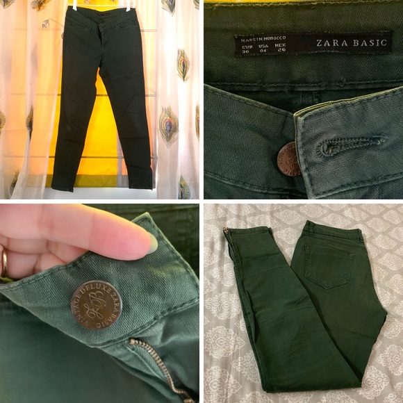 ZARA Military-Green Denims - Picture 3 of 15